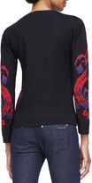 Thumbnail for your product : Roberto Cavalli Long-Sleeve Baroque-Print Top