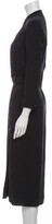 Thumbnail for your product : Wes Gordon V-Neck Midi Length Dress Black