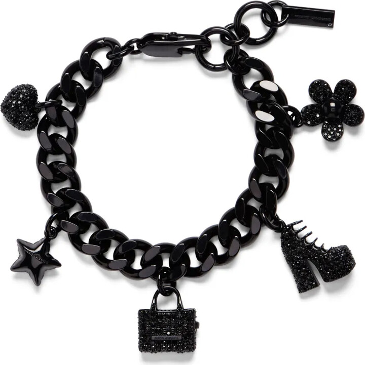Marc Jacobs The Mini Icon pavé charm bracelet
