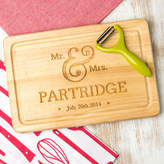 Thumbnail for your product : Dust and Things Personalised Mr And Mrs Slate Serving Board