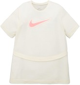 Thumbnail for your product : Nike Girls Dri-Fit Trophy Short Sleeve Top White/Pink