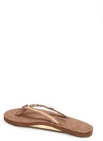 Thumbnail for your product : Rainbow 'Flirty' Braided Leather Flip Flop (Women)