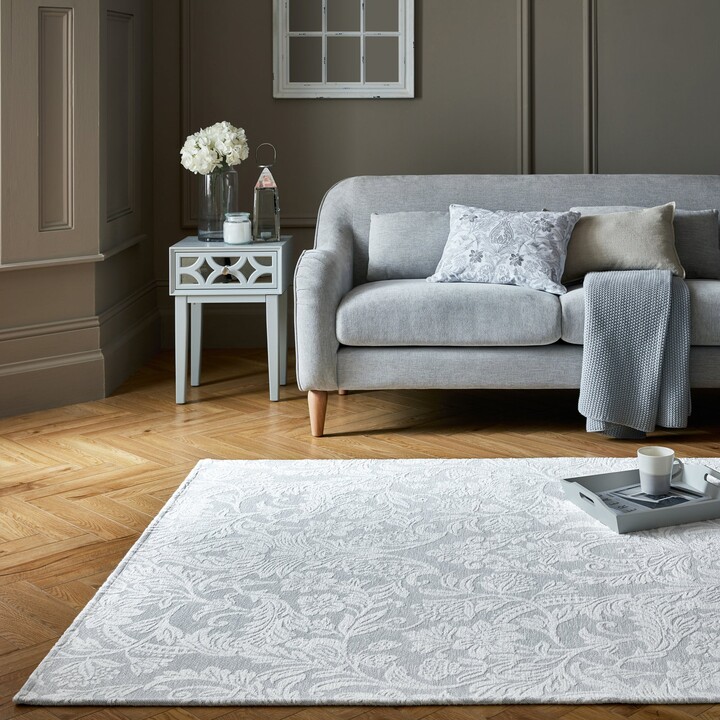 Dunelm Dorma Winchester Chenille Rug Grey ShopStyle