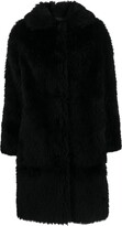 Faux-Fur Wool-Blend Coat 