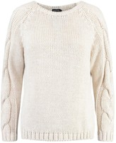 Thumbnail for your product : boohoo Petite Cable Knit Sleeve Detail Sweater