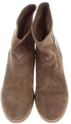 Vince Suede Wedge Ankle Boots