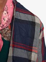 Thumbnail for your product : Gucci Check wool oversize shirt