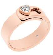 Michael Kors Modern Brilliance Crystal Heart Ring/Rose Goldtone