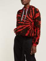 Thumbnail for your product : Proenza Schouler Pswl - Tie Dye Cotton Hooded Sweatshirt - Womens - Red Multi