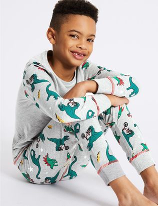 Marks and Spencer 3 Pack Cotton Pyjamas (3-16 Years)