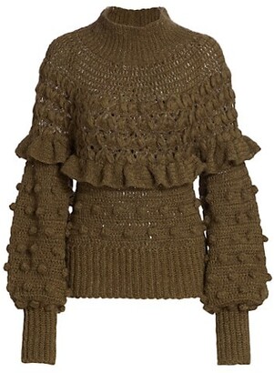 Frederick Anderson Crocheted Angora Sweater