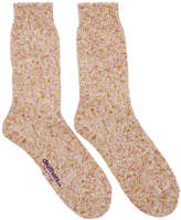 Thumbnail for your product : Druthers Pink and Orange Tie-Dye Yarn Crew Socks