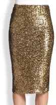 Thumbnail for your product : Alice + Olivia Bryce Metallic Sequin Pencil Skirt