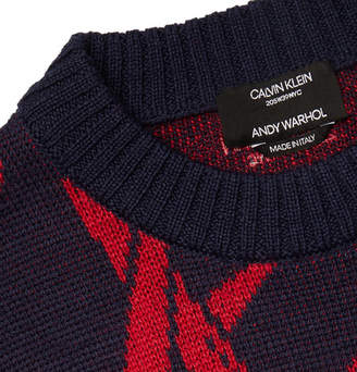 Calvin Klein + Andy Warhol Foundation Wool-Blend Jacquard Sweater