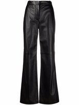 Thumbnail for your product : Joseph Wide-Leg Leather Trousers