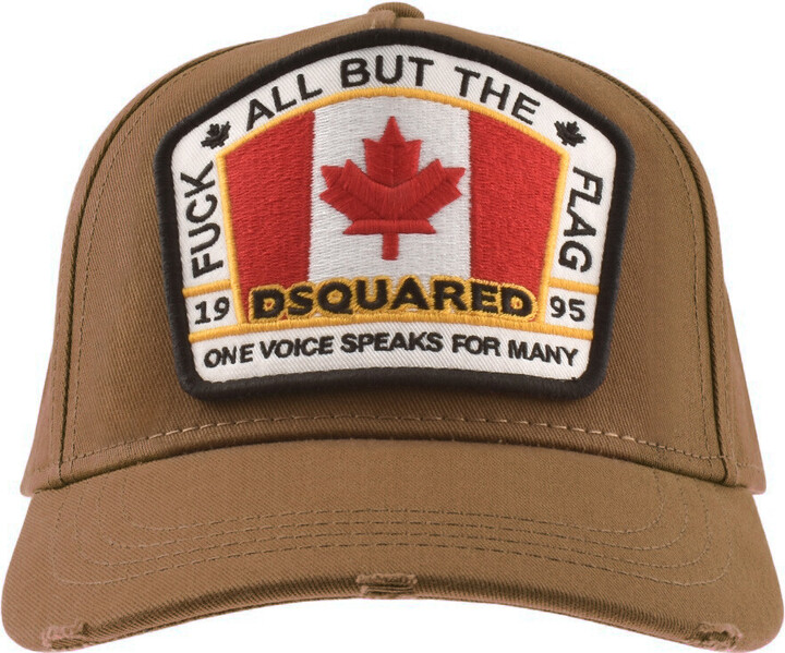 Dsquared Canadian Flag Patch Baseball Cap Canadian Flag Cap