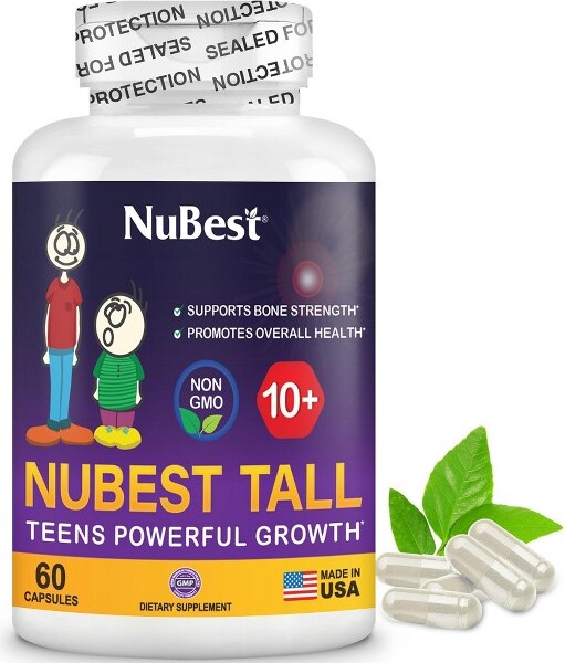 NuBestTall10+-HeightGrowthSupplementforTeensAges10+,BoostsBoneStrengthandOverallWellness,60Capsules