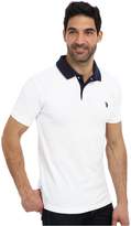 Thumbnail for your product : U.S. Polo Assn. Slim Fit Solid Pique Polo w/ Contrast Color Striped Under Collar