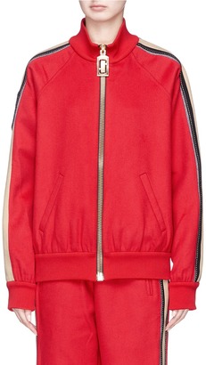 Marc Jacobs Stripe cashmere track jacket