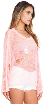 Thumbnail for your product : Wildfox Couture Heart Bra Lost Sweater