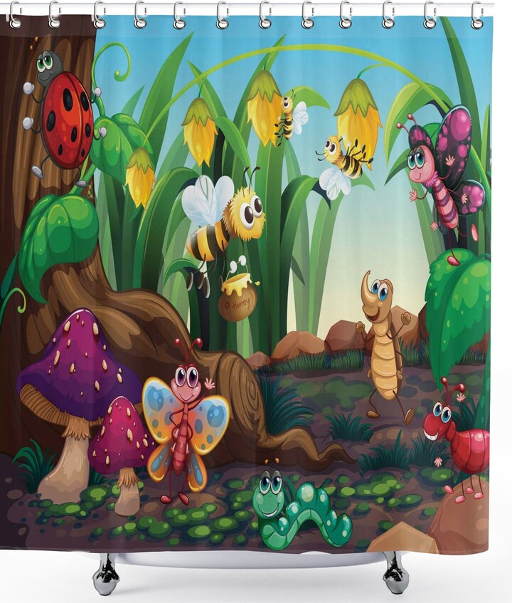 https://img.shopstyle-cdn.com/sim/88/d8/88d85d5bd5731d2dcf09e3d3c50de5c3_best/animal-shower-curtain-ladybug-butterfly-bee-in-exotic-garden-botany-themed-cartoon-art-cloth-fabric-bathroom-decor-set.jpg