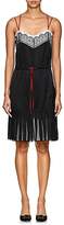 Thumbnail for your product : Alberta Ferretti Women's Floral-Lace-Embellished Silk Minidress - Black
