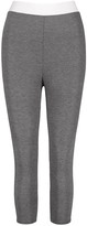 Thumbnail for your product : boohoo Contrast Waistband 3/4 Basic Jersey Leggings