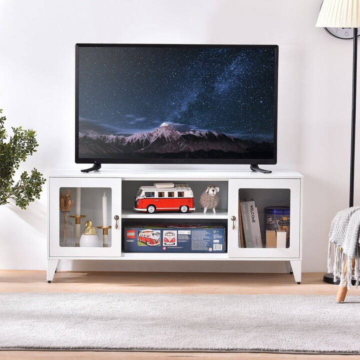 Yangming TV Stand Media Console Modern&Farmhouse Wood Entertainment