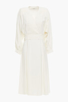 Thumbnail for your product : BA&SH Cauka Belted Broadcloth Dress