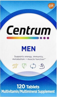 Centrum Centrum, Men Multivitamin, 120 Tablets