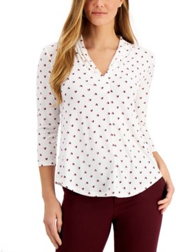 charter club petite blouses