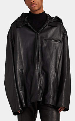 Vetements Men's "Anti-Social Bouncer" Leather Jacket - Black