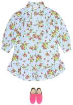 Thumbnail for your product : Gucci Kids Floral cotton poplin dress