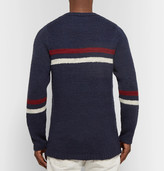 Thumbnail for your product : The Elder Statesman Slim-Fit Striped Cashmere Sweater