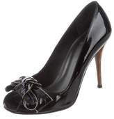 Thumbnail for your product : Stuart Weitzman Patent Leather Bow Pumps