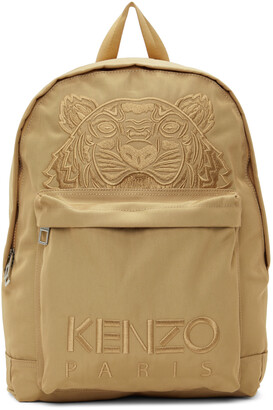 Kenzo Beige Kampus Tiger Backpack - ShopStyle