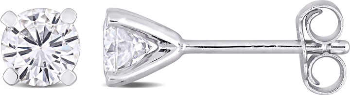 Mimi & Max 1ct DEW Created Moissanite Solitaire Earrings in Sterling Silver