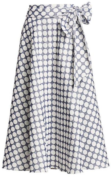 monique lhuillier polka dot dress