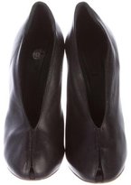 Thumbnail for your product : Celine Leather Peep-Toe Booties