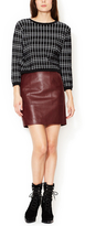 Thumbnail for your product : Sandro Jekyll Leather Pencil Skirt
