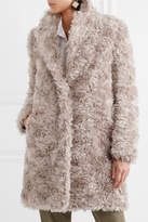 Thumbnail for your product : Stella McCartney Toti Mohair, Cotton And Wool-blend Faux Shearling Coat - Neutral