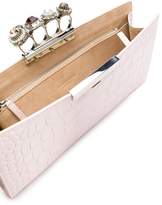 Thumbnail for your product : Alexander McQueen jewelled four-ring clutch