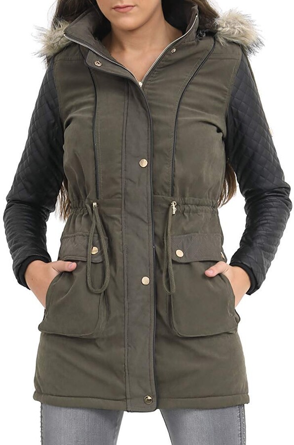 SS7 Womens Padded Winter Jacket Sizes 8 to 16 Green