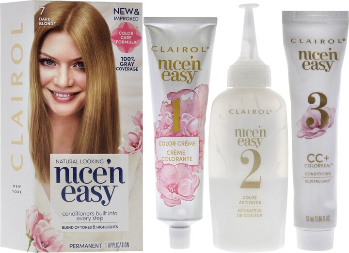 Clairol Nice n Easy Permanent Color - 7 Dark Blonde by for Women - 1 Application Hair Color
