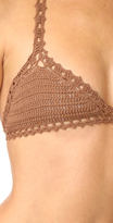 Thumbnail for your product : She Made Me Jannah Triangle Crochet Bikini Top