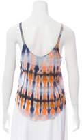 Thumbnail for your product : Raquel Allegra Silk Tie-Dye Top w/ Tags