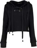 Thumbnail for your product : boohoo Athleisure Lace Up Running Hoodie