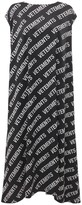 Thumbnail for your product : Vetements All-Over Logo Viscose Blend Satin Dress