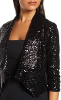 Thumbnail for your product : Donna Ricco Sequin Open Front Bolero