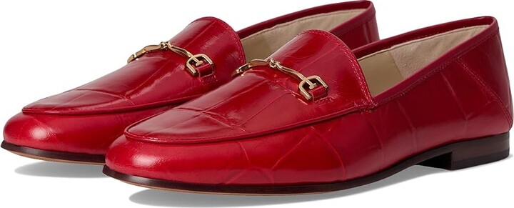 Sam Edelman Loraine Women's Dress Sandals Deep Scarlet : 6 M, Leather/Textile